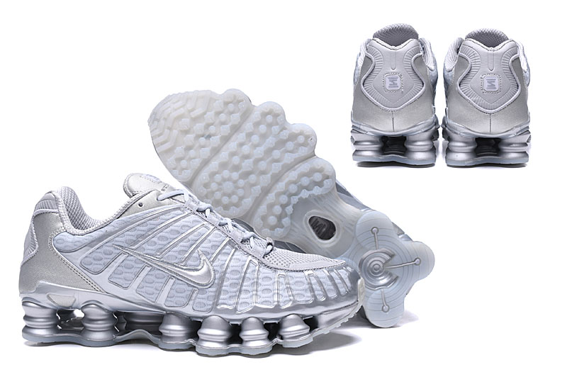 nike shox TL shoes men-silver